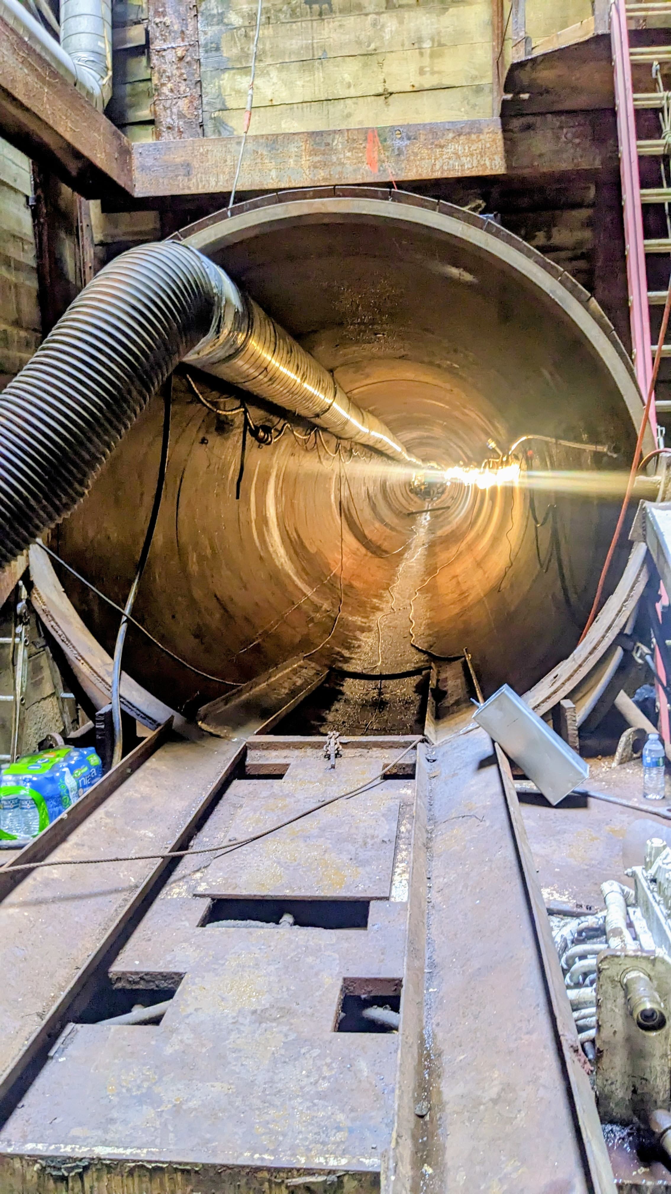 96-inch casing installation — trenchless method